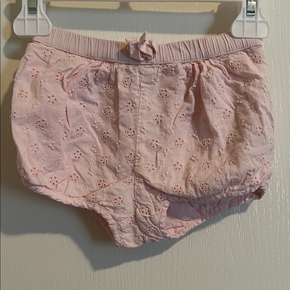 Baby Gap Light Pink Eyelet Baby Bloomers 12-18 months